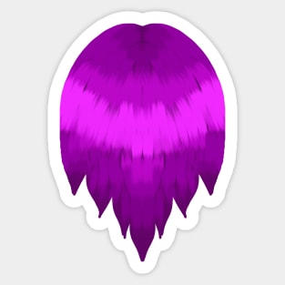 Purple Hair Sticker